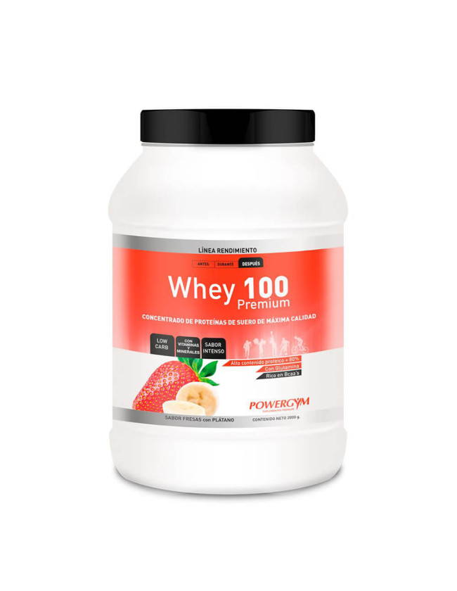 WHEY 100 PREMIUM 2KG FRESA-PLATANO