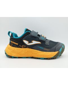 ADVENTURE JR. VELCRO - GRIS-NARANJA - 32